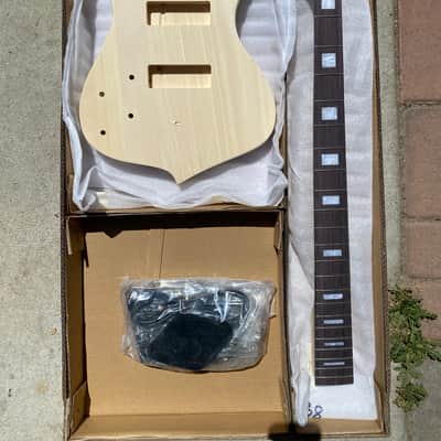 DIY Lefty Iceman Style Bass Guitar Kit Unfinished image 1