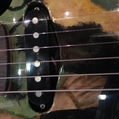 Schecter USA original Masterworks #5, NOS 1998 Toulouse-Lautrec Custom Graphic image 9