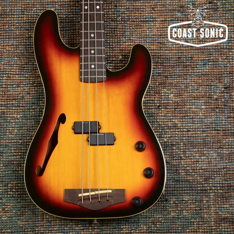 Fender PBAC-100 FL Electric-Acoustic Fretless Precision Bass MIJ