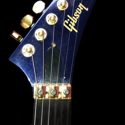 1985 Gibson Q-2000 Metallic Blue! Gibson’s Roaring Superstrat! OHSC!!! image 8
