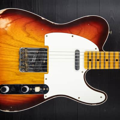 Fender Custom Shop 59 Tele Custom Relic MN - Wide-Fade Chocolate 3-Color Sunburst image 6