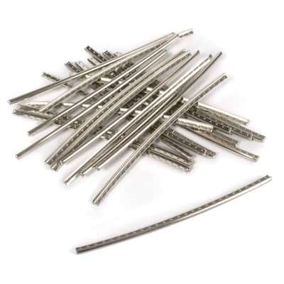 StewMac Pre-Cut and Pre-Radiused Fretwire Set, Wide/Highest, 12" Radius, 24-pieces - Width .110" (2.79mm) Crown .053" (1.35mm) Tang .074" (1.88mm) image 4