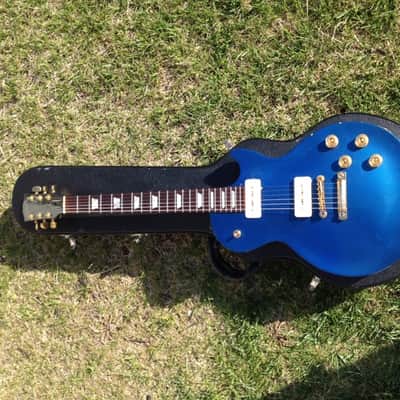 SALE! 1996 Gibson Les Paul GEM Series Sapphire  "1956 Mods" Lindy Fralin P-90s Bumble Bee Caps WOW! image 2