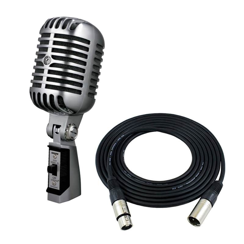 Shure 55SH Series II Dynamic Microphone  25' XLR Bundle (Vintage Look) image 1