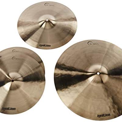 Dream Ignition Series Large 3-Piece Cymbal Box Set (Hi Hats, Crash, Contact Crash/Ride) w/ FREE Bag image 1
