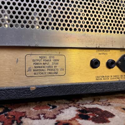 Vintage 1988 Marshall JCM800 Lead Series 100w 2210 Valve Amplifier Head *1980s* image 11