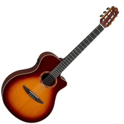 Yamaha NTX3 BS, Nylon String Acoustic Electric Classical Guitar With Case - Brown Sunburst image 1