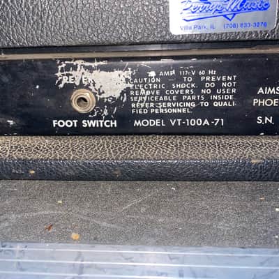 Aims VT-100 6550 Vintage Tube Amplifier Head Serviced & Ready VIDEO image 7