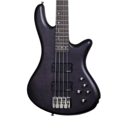 Schecter Stiletto Studio-4 Active 4-String Bass 2010s - See-Thru Black Satin image 1