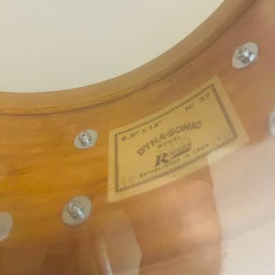 Rogers #37 Dyna-Sonic 6.5x14" Wood Snare Drum with Beavertail Lugs Reissue 2018 - 2020 - White Marine Pearl image 7