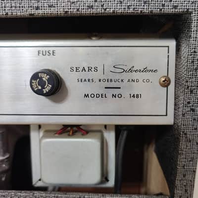 1964 Silvertone Model 1481 5-Watt 1x8 Guitar Combo Amplifier image 10