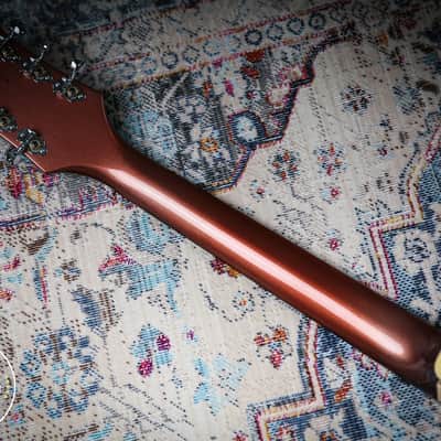 Gretsch G6118T 120th Anniversary Model Bamboo Yellow over Copper image 19