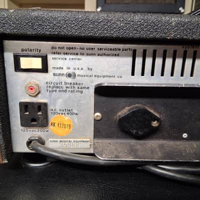 1973 Sunn Concert Bass Head image 9