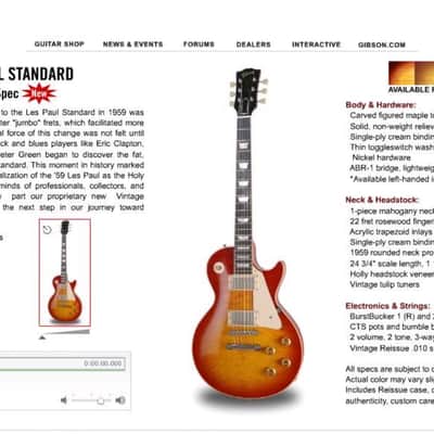 Gibson Custom Shop '59 VOS Les Paul Standard Reissue 2007 - Lemon Burst image 18
