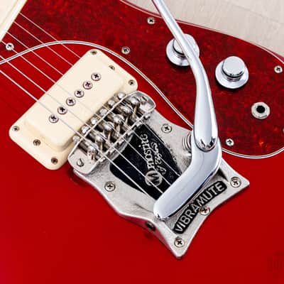 1990s Mosrite Super Custom ‘65 Ventures Model Candy Apple Red w/ Vibramute, Japan Kurokumo image 8
