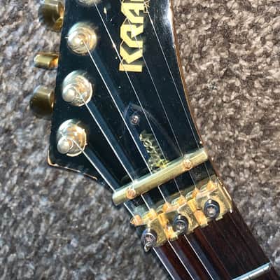Vintage 1983 Kramer Pacer Blue burst electric guitar made in the usa image 2