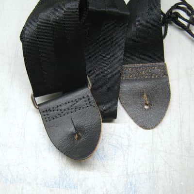 Vintage Gibson USA Logo Strap Black Nylon Gold Logo image 4