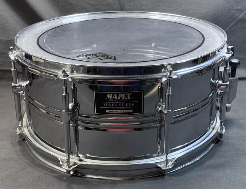 90's Mapex 'Venus Series' 14" Chrome Plated Steel Snare Drum image 1