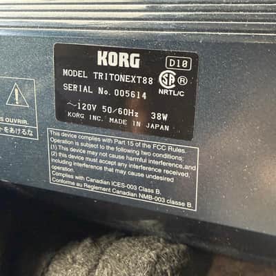 Korg Triton Extreme 88-Key 120-Voice Polyphonic Workstation 2005 - 2009 - Black image 7
