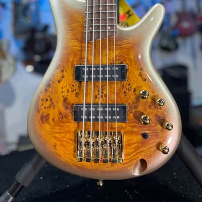 Ibanez SR Standard 5-string Electric Bass - Mars Gold Metallic Burst  Authorized Dealer! 103 FREE PLEK! image 3