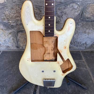Immagine Vintage Layolo Bass (Made in Italy) - Pearloid Body - Restoration Project - 5