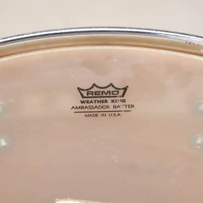 Pearl 16x16" Fiberglass Floor Tom Drum Orange Satin Vintage 1970's image 14