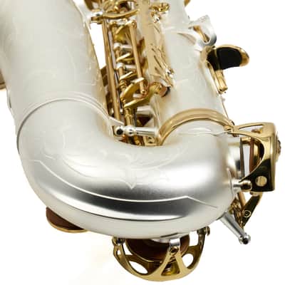 Antigua Winds Model AS4248SQ 'Powerbell' Alto Saxophone in Satin Silver image 18