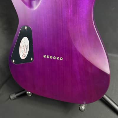 Schecter C-1 Standard Plus Electric Guitar Transparent Purple Burst Finish image 12