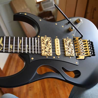 Ibanez PIA3761 Steve Vai Signature, 2025, Exceptional condition, OHSC & paperwork, Black Onyx,