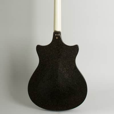 Wandre Roby Basso 63 Semi-Hollow Body Electric Bass Guitar (1963), black tolex hard shell case. image 2