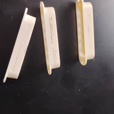 70s-1980s Fender Stratocaster Pickup covers USA late 1970s-early 80s orig vintage Fullerton parts luthier project restoration Smith Strat etc image 2