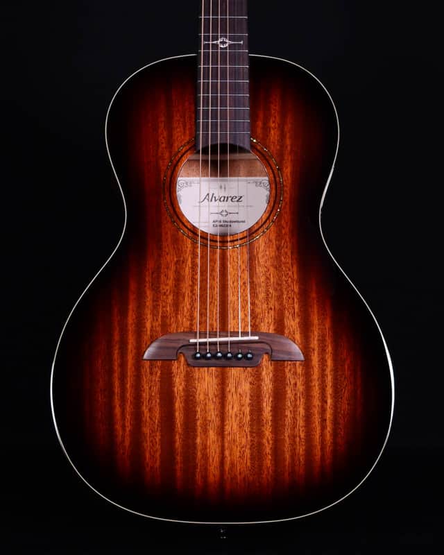 Alvarez AP66 Acoustic Guitar with Gig Bag, Shadowburst - USED image 1
