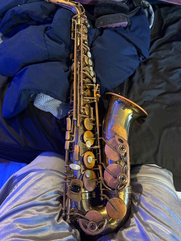 Selmer Mark VII alto saxophone 1977-1978 - Stripped lacquer image 1
