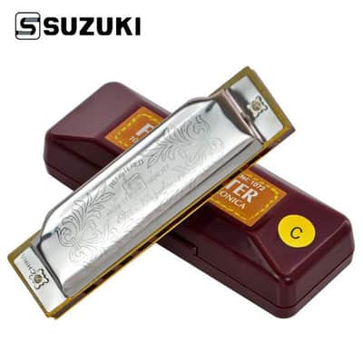 SUZUKI Folkmaster 1072 Harmonica-Key of Bb image 1