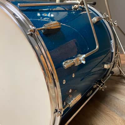 VINTAGE Slingerland Be-Bop Combo Turquoise Sparkle Cocktail Kit image 14