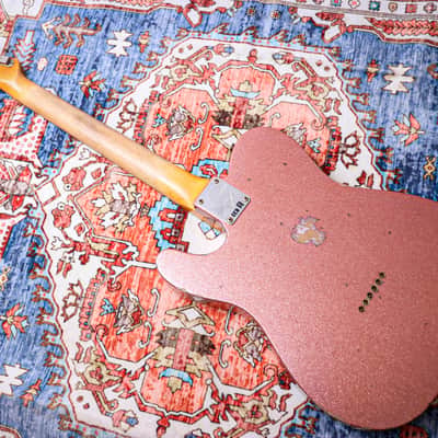FENDER USA Custom Shop Ltd '61 Reissue Telecaster Relic "Champagne Sparkle + Rosewood" (2022) image 18