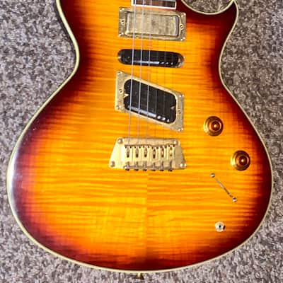 Vintage 1990s epiphone Nighthawk Standard Cherry Sunburst electric guitar image 3