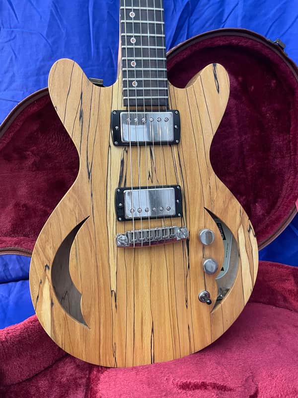 Maybury Guitars Custom Double Cut 2021 - Natural Spalted Birch image 1