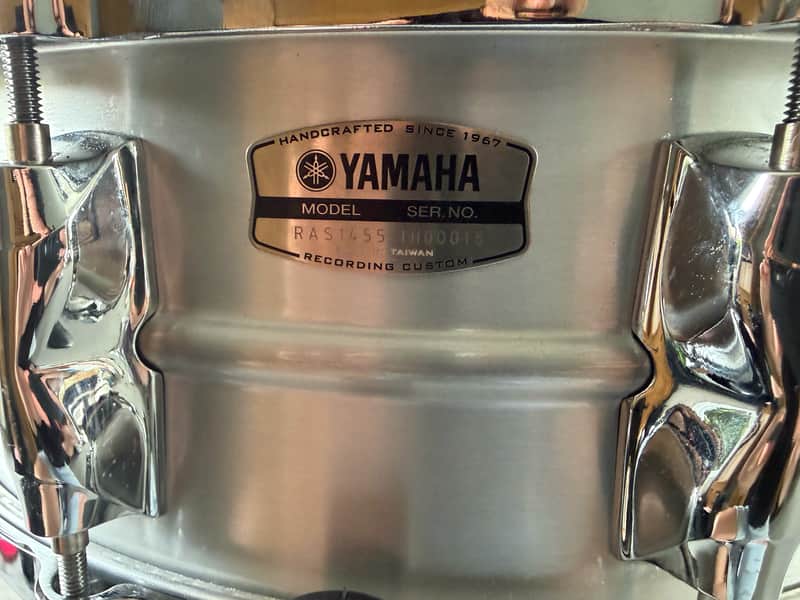 Yamaha RAS-1455 Recording Custom 5.5x14" Aluminum Snare Drum 2016 - Present - Silver/Chrome image 1