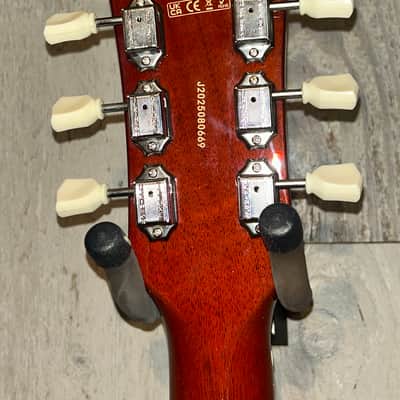 NEW Vintage V100-AFD Reissued Paradise Series Single Cut - Flamed Amber, Support Small Business and Buy It Here! image 14
