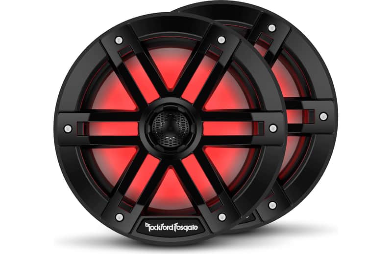 Rockford Fosgate M1-8B M1 Series 8" Color-Optix™ marine speakers Black image 1