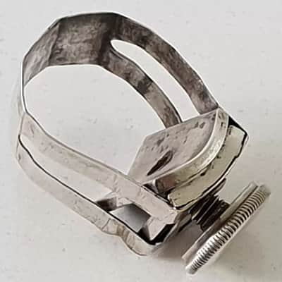 Ben Davis Vocaltone Silver Jazz Bb Clarinet Mouthpiece + Ligature - Vintage Rare image 7
