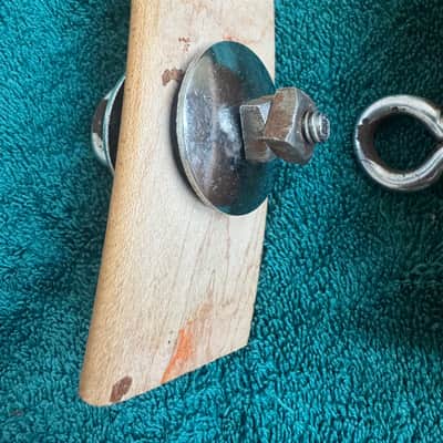 Ludwig Two Vintage WFL Marching Bass Drum Eyelet Bracket Mount Part 50s 60s image 5