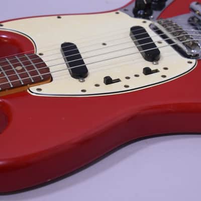 1965 Fender Mustang Dakota Red L-Series 'A' Neck w/OHSC image 9