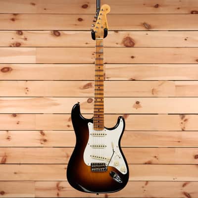 Fender Custom Shop 1956 Stratocaster Journeyman Relic - Wide Fade 2 Color Sunburst-CZ577378 image 4