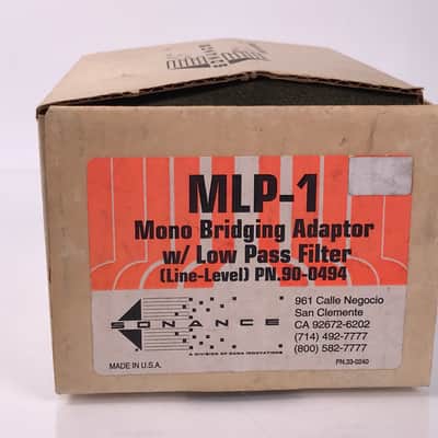 Sonance MLP-1 Mono a riding Adapter w/ Low Pass Filter image 6
