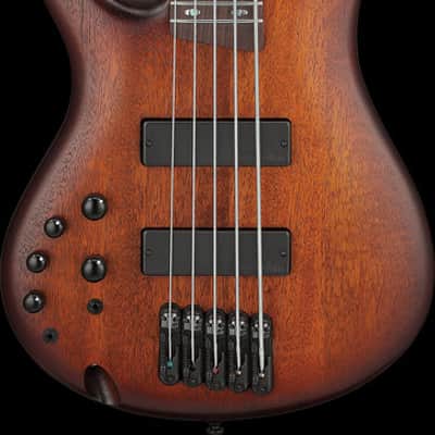 Ibanez SR Standard 5 String Electric Bass Left Handed - Mahogany Brown Burst Low Gloss (SR505ALMHL) image 11
