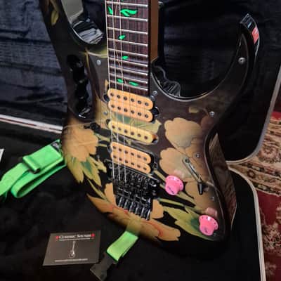 Ibanez JEM77-FP Steve Vai Signature  1998 - "Floral Print" ☆VIDEO☆ image 10