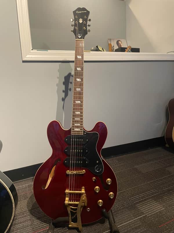 Epiphone Riviera Custom P93 2011 - 2019 - Wine Red image 1