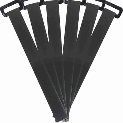 12" Cinch Style Reusable Cable Straps - 6 Pack - 12 inch / Black image 1